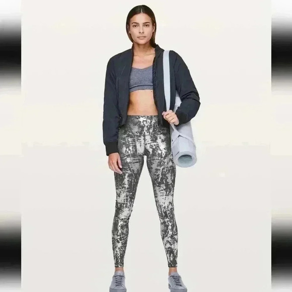 Lululemon Wunder Under Hi-Rise Tight *Brindle Foil 28"Crinkle Heather Brindle H - Picture 1 of 5